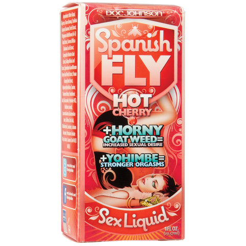 Spanish Fly Sex Drops - 1 Fl. Oz. - Hot Cherry DJ1308-01