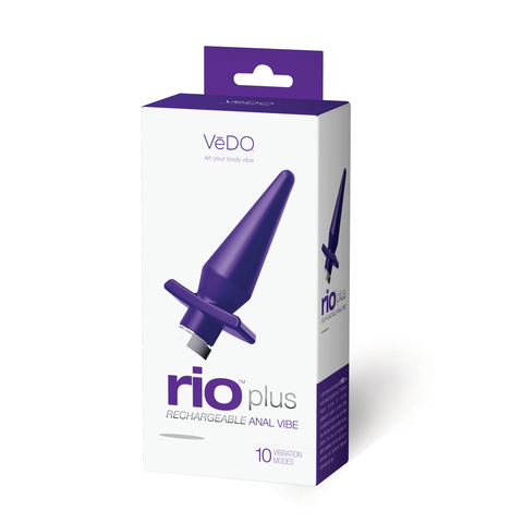 Rio Plus Rechargeable Anal Vibe - in to You  Indigo VI-M0803