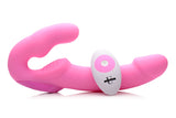 Urge Silicone Strapless Strap on With Remote - Pink