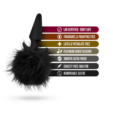 Pom Plugs Fur Pom Pom - Black BL-59205